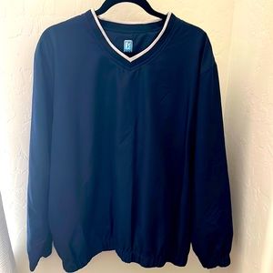 Perry Ellis PGA Tour Large Blue Windbreaker